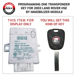 KEY PROGRAMMING BY IMMOBILIZER MODULE WHEN ALL KEYS LOST FOR LAND ROVER HSE 2003- 