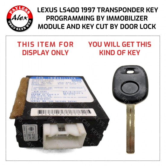 Buy LEXUS LS400 KEY PROGRAMMED AND KEY CUT BY DOOR LOCK