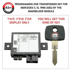 MERCEDES-BENZ S-CLASS (W140) 2 KEYS CUT BY DOOR LOCK AND PROGRAMMED