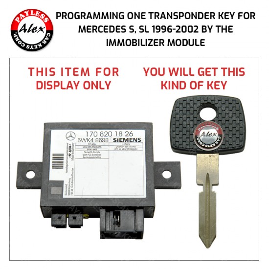 Buy MERCEDES-BENZ KEY PROGRAMMING SERVICE FOR S-CLASS (W140)