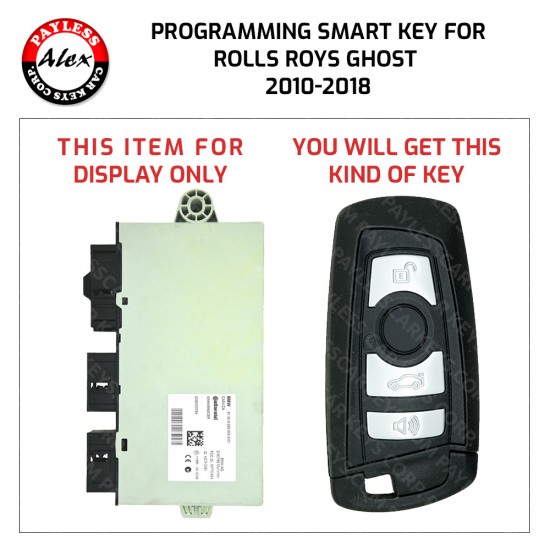 Buy KEY PROGRAMMING SERVICE FOR ROLLS ROYS GHOST 2010-2018