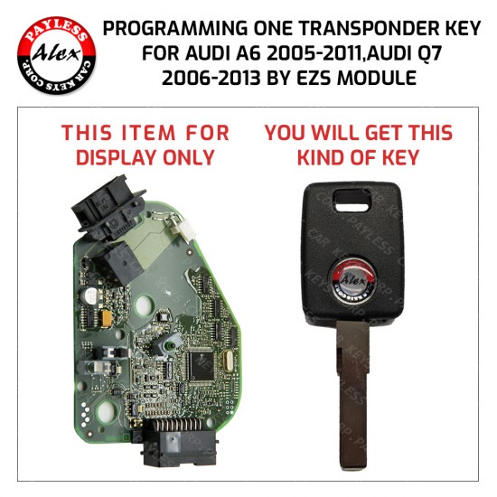 Buy KEY PROGRAMMING SERVICE FOR AUDI A6 AND Q7