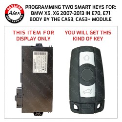 2 KEYS PROGRAMMING SERVICE FOR BMW X1(5,6) 2007+ KEYS INCLUDED 