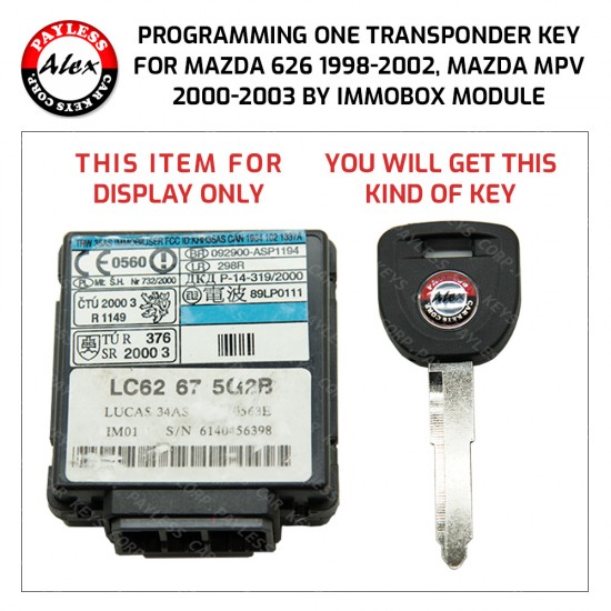 Buy MAZDA 2 KEYS PROGRAMMING SERVICE BY LUCAS IMMOBOX