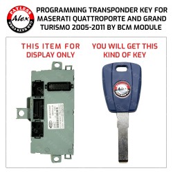 MASERATI 2 TRANSPONDER KEYS CUT AND PROGRAMMED