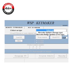 WSP (SPRINTER W901-W902-W903-W904-W905) SOFTWARE UPDATE FOR MB REMOTE KEYMAKER-TWO REMOTES INCLUDED